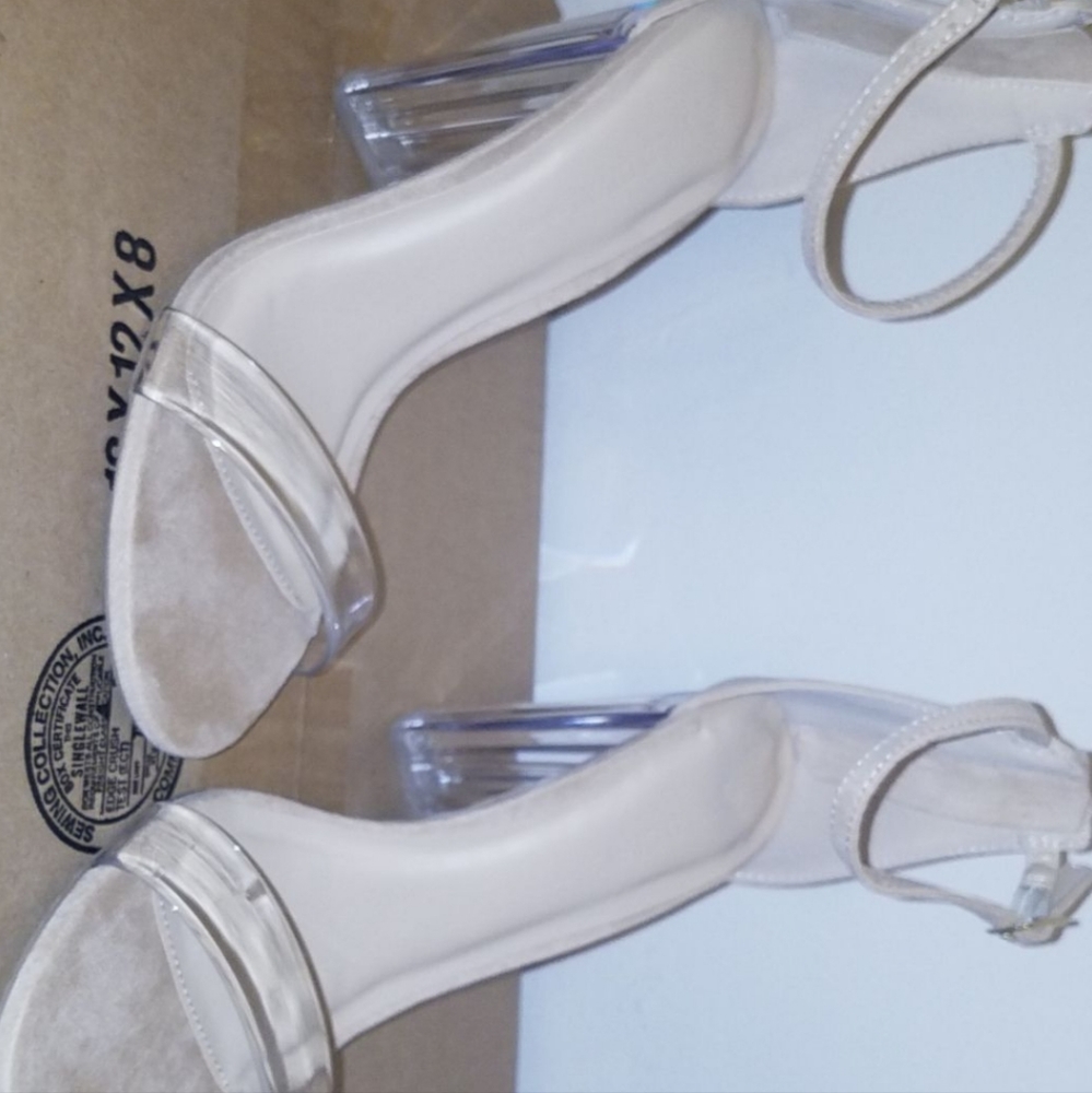 Nude high heels